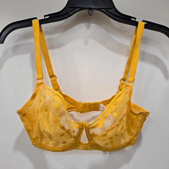 Curvy Kate Yellow Lace Bra Size 30G - Picture 2 of 11
